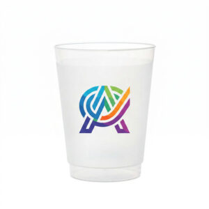 Frosted Plastic Cup with Logo