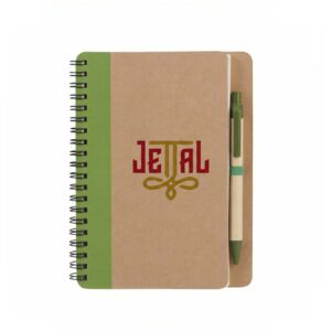 Customized Eco Spiral Notebook with Pen
